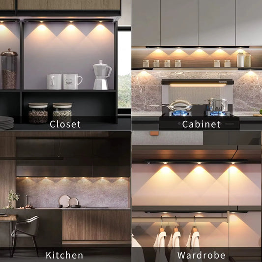 LED Ultra Thin Under Cabinet Lights , Motion Sensor Night Light